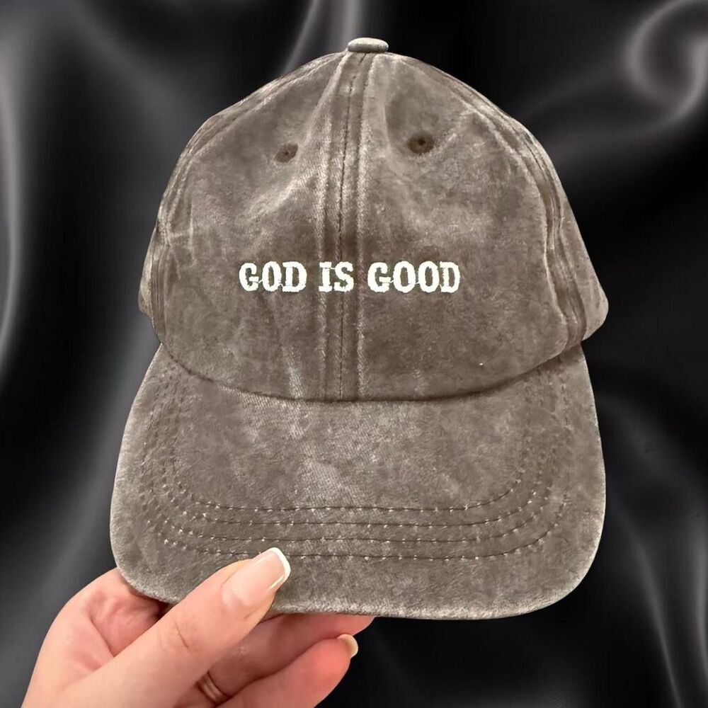 Brown 'GOD IS GOOD' Baseball Cap
